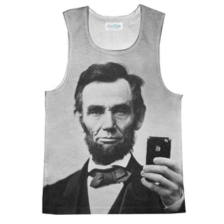 Abraham Lincoln Selfie Tank Top by Shelfies