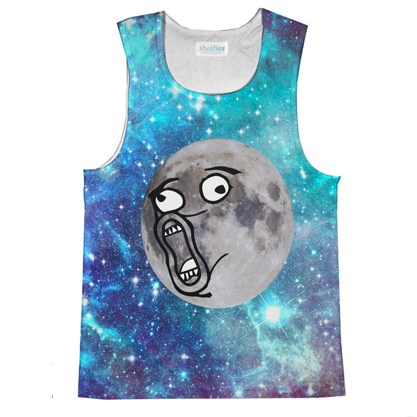 LOL Moon Face Tank Top-kite.ly-| All-Over-Print Everywhere - Designed to Make You Smile