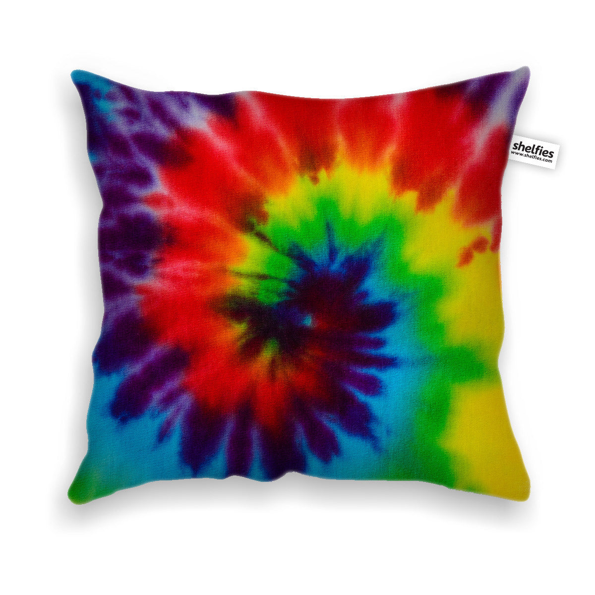 Tie dye shop throw pillow