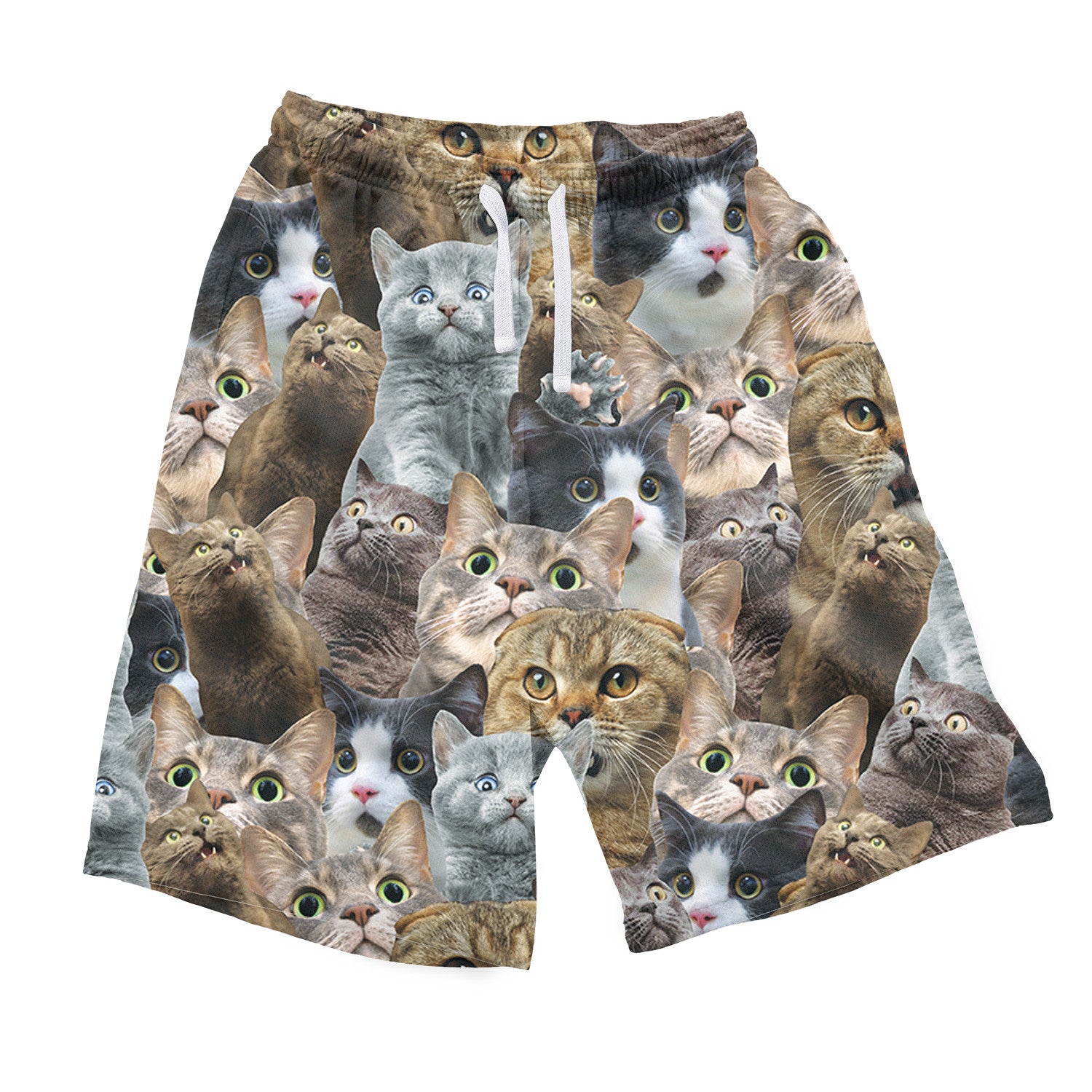 Shorts with hot sale cats on them