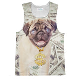 Thug Pug Tank Top-kite.ly-| All-Over-Print Everywhere - Designed to Make You Smile